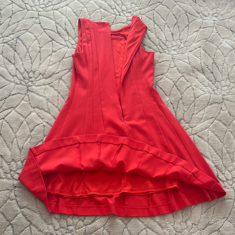 Banana Republic Bold Red Sleeveless Midi Dress - Picture 10 of 10